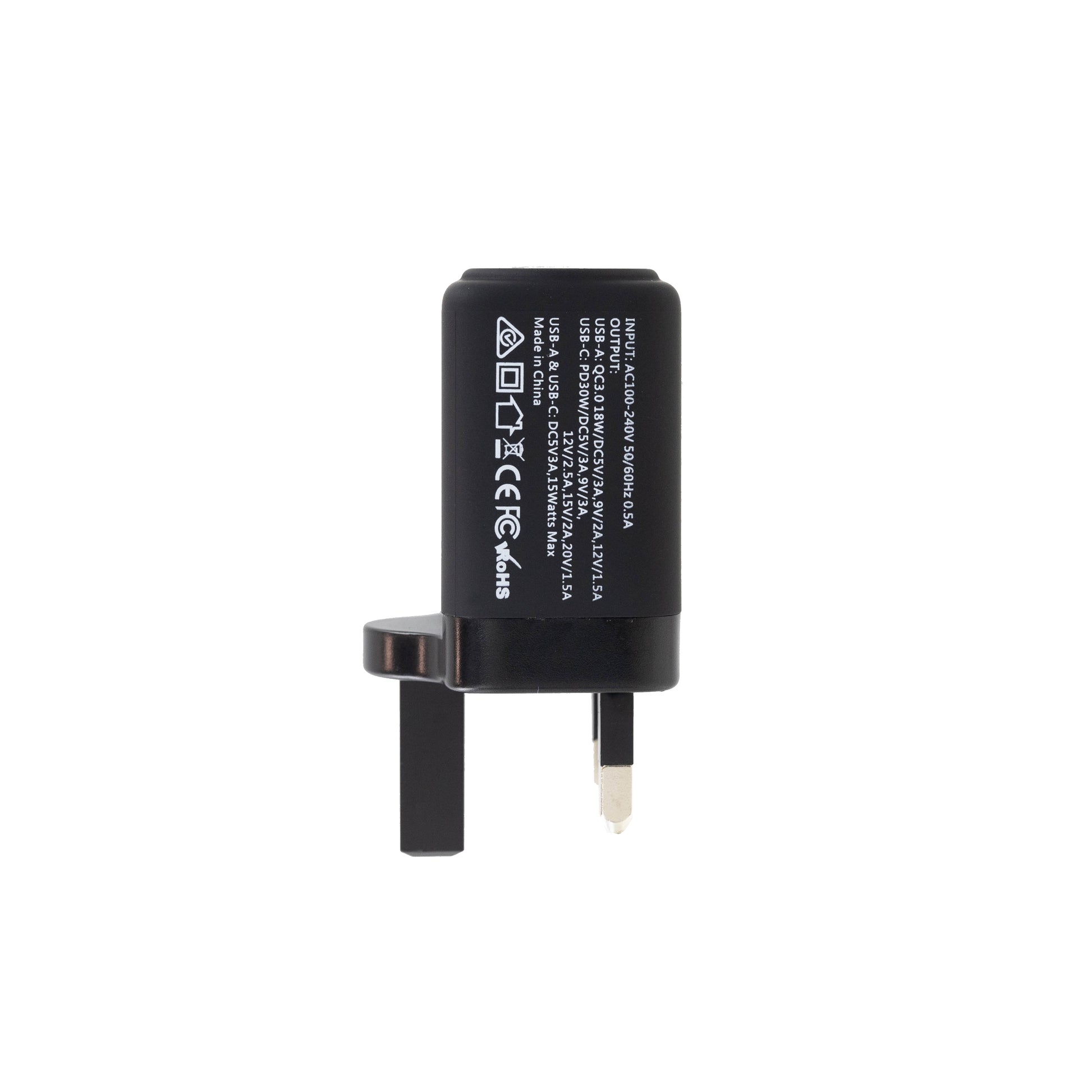 Our Pure Planet Netzteil (UK) – 30 W, 1× USB-C + 1× USB-A