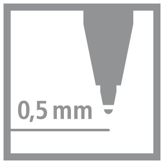 STABILO pointVisco Gelschreiber – schwarz, 0,5 mm, schnelltrocknend, Kappe