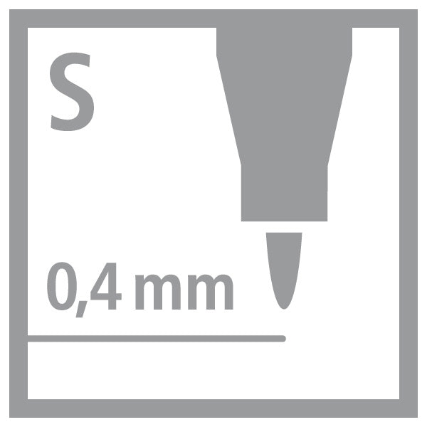 STABILO Write-4-all Permanentmarker – Rundspitze 0,4 mm – Schwarz – für Glas, Metall und Kunststoff
