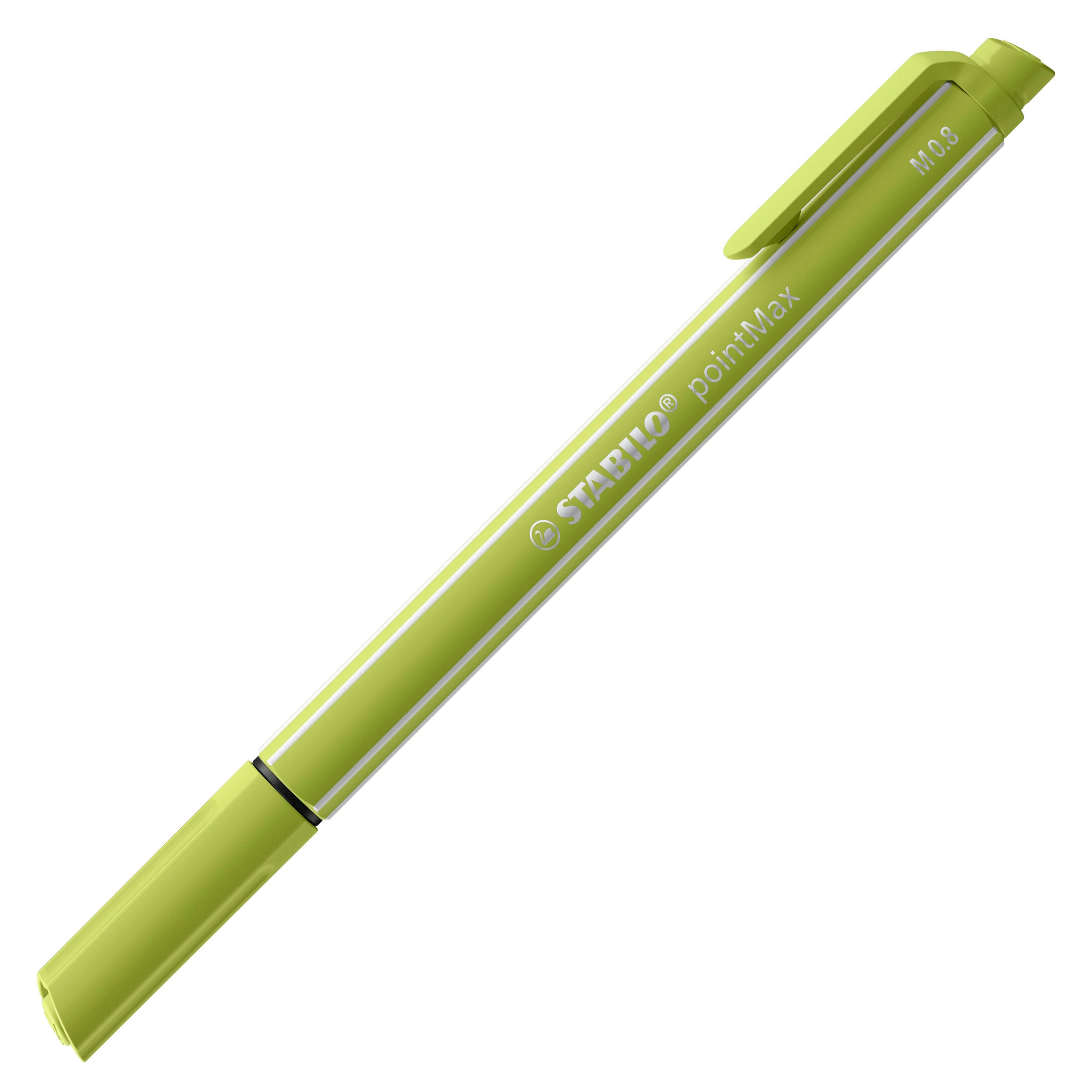 STABILO PointMax Fineliner – 0,8 mm, grün, Cap-Off
