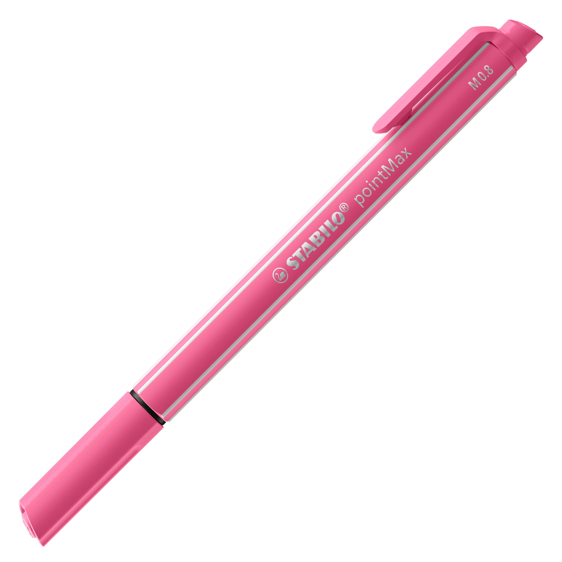 STABILO pointMax Fineliner – 0,8 mm, pink, 1 Stk., Cap-Off