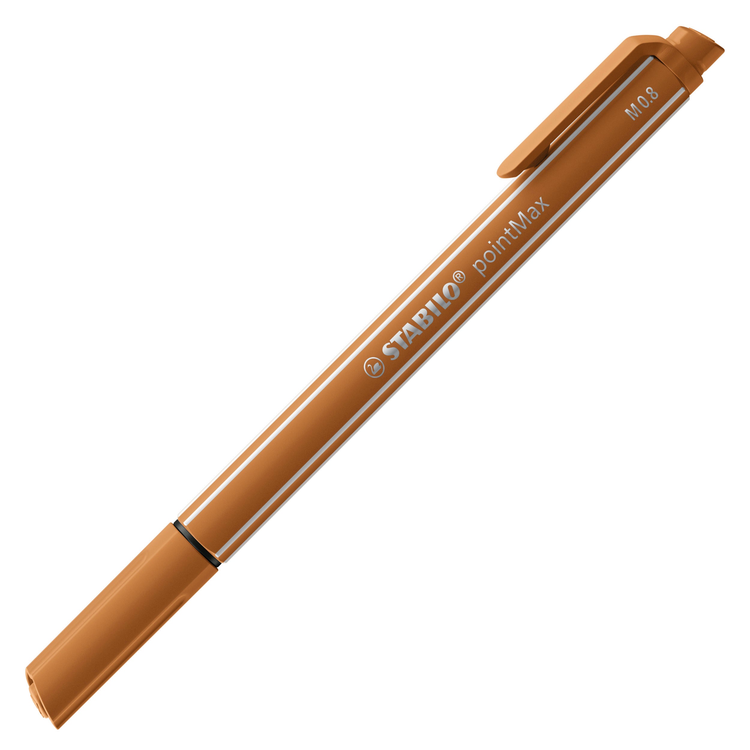 STABILO pointMax Fineliner – 0,8 mm, ocker, Cap-Off