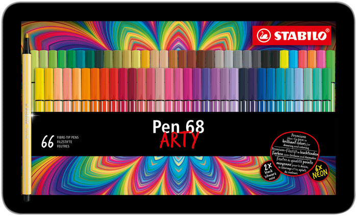 STABILO Filzstifte Pen 68, Strichbreite 1 mm, 66 Farben