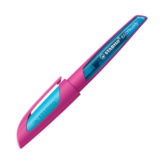 STABILO EASYbuddy – Mittlere Feder – für Rechts- & Linkshänder – Pink/Blau – Patronen