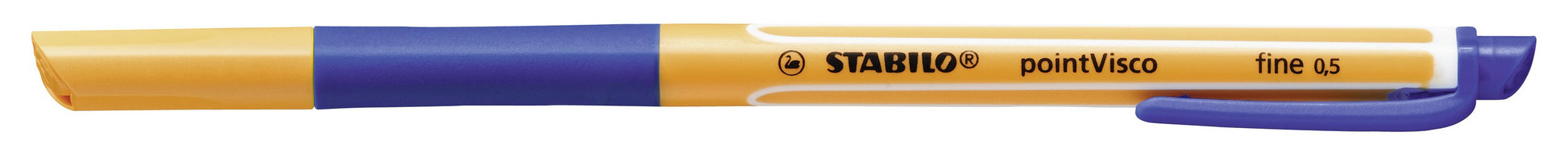 STABILO pointVisco Gelschreiber 10er Etui – 10 Farben, 0,5 mm, schnelltrocknend, Kappe
