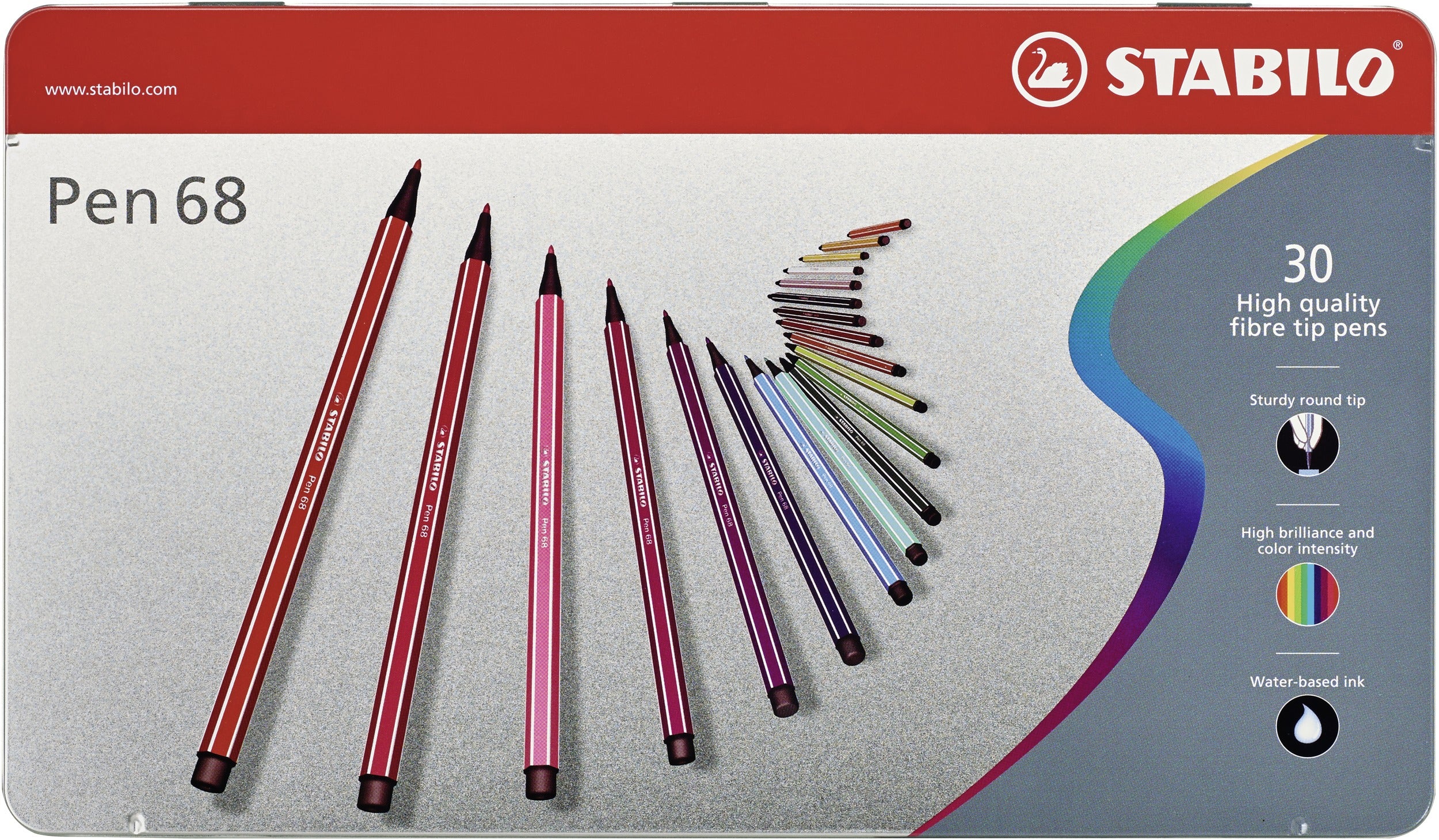 STABILO Filzstifte, Strichbreite 1 mm, 30 Farben
