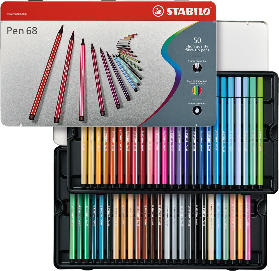 STABILO Filzstifte, Strichbreite 1 mm, 50 Farben