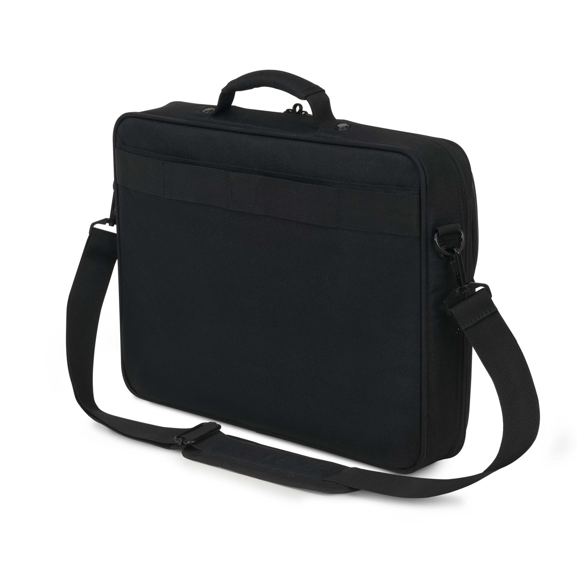 DICOTA Eco Multi SCALE Notebook-Tasche bis 17,3" – aus recyceltem PET, Trolley-Band – Schwarz