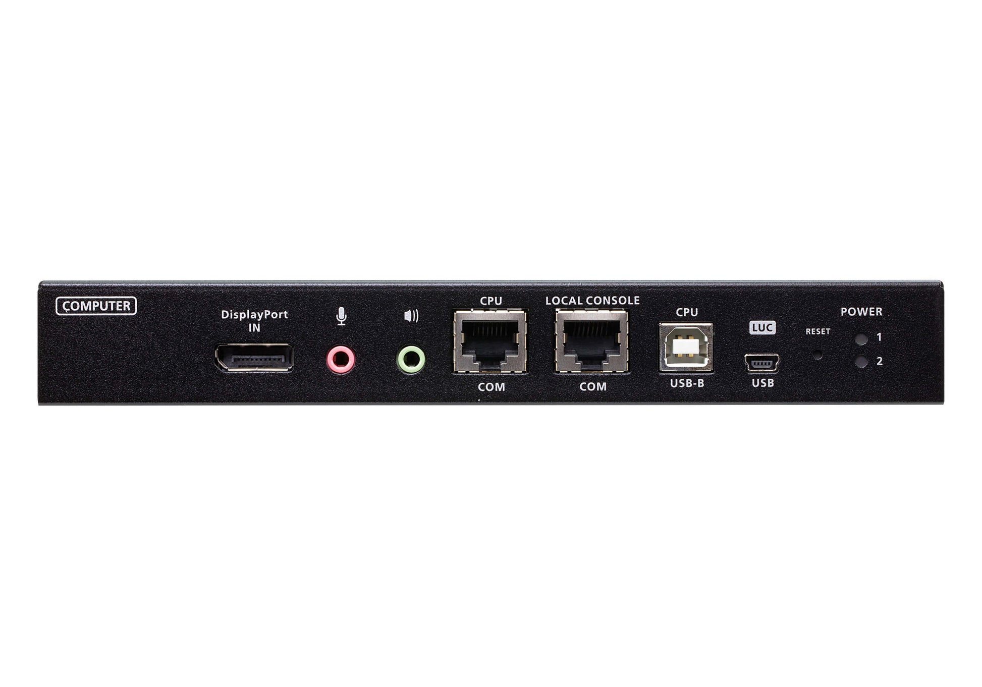 ATEN RCMDP101U – KVM over IP Switch – 1×DisplayPort 4K (4096×2160@30 Hz), 2×LAN, DC, Schwarz
