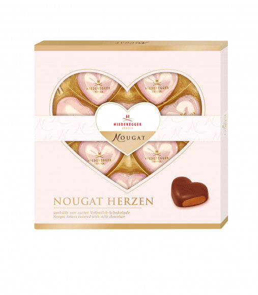 Niederegger Nougat Herzen Pralinen – Milchschokolade – 125 g