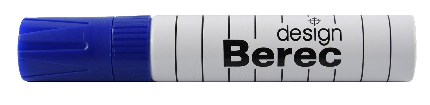 BEREC Whiteboard-Marker – 3–13 mm, blau, 10 Stk., nachfüllbar – für Whiteboards und Flipcharts/Papier