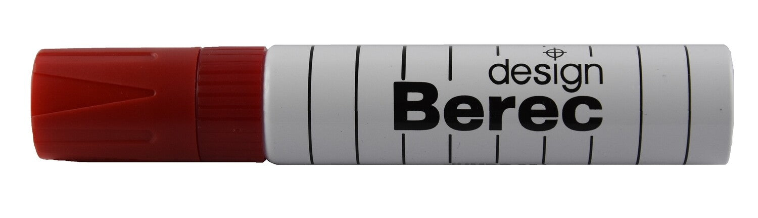 BEREC Whiteboard-Marker – 3–12 mm, rot, 10 Stk., nachfüllbar – für Whiteboards