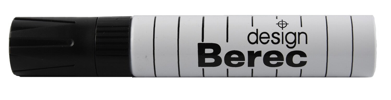 BEREC Whiteboard-Marker – 3–12 mm, schwarz, 10 Stk., nachfüllbar – für Whiteboards und Flipcharts/Papier
