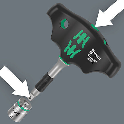 Wera 411 A RA – Bithalter 1/4", 110 mm – 05023460001