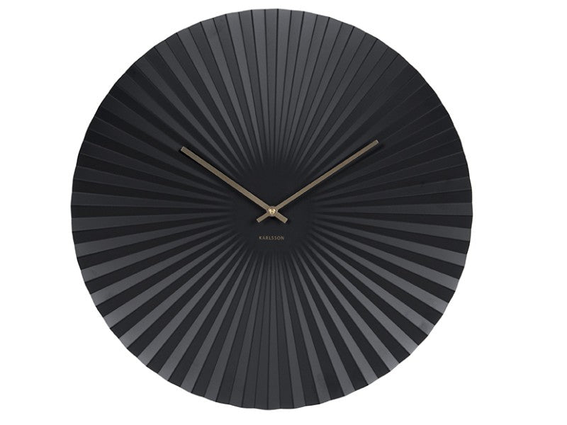 Karlsson Wanduhr Sensu XL – Ø 50 cm, schwarz, Metall