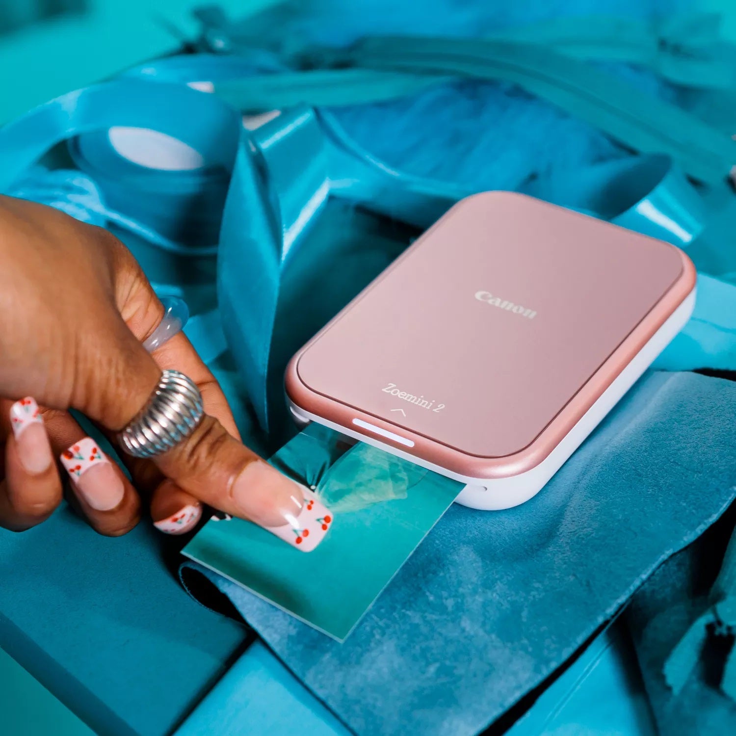 Canon Zoemini 2 Mini-Fotodrucker – 5×7,6 cm, ZINK, Bluetooth, USB-C, Akku, Roségold