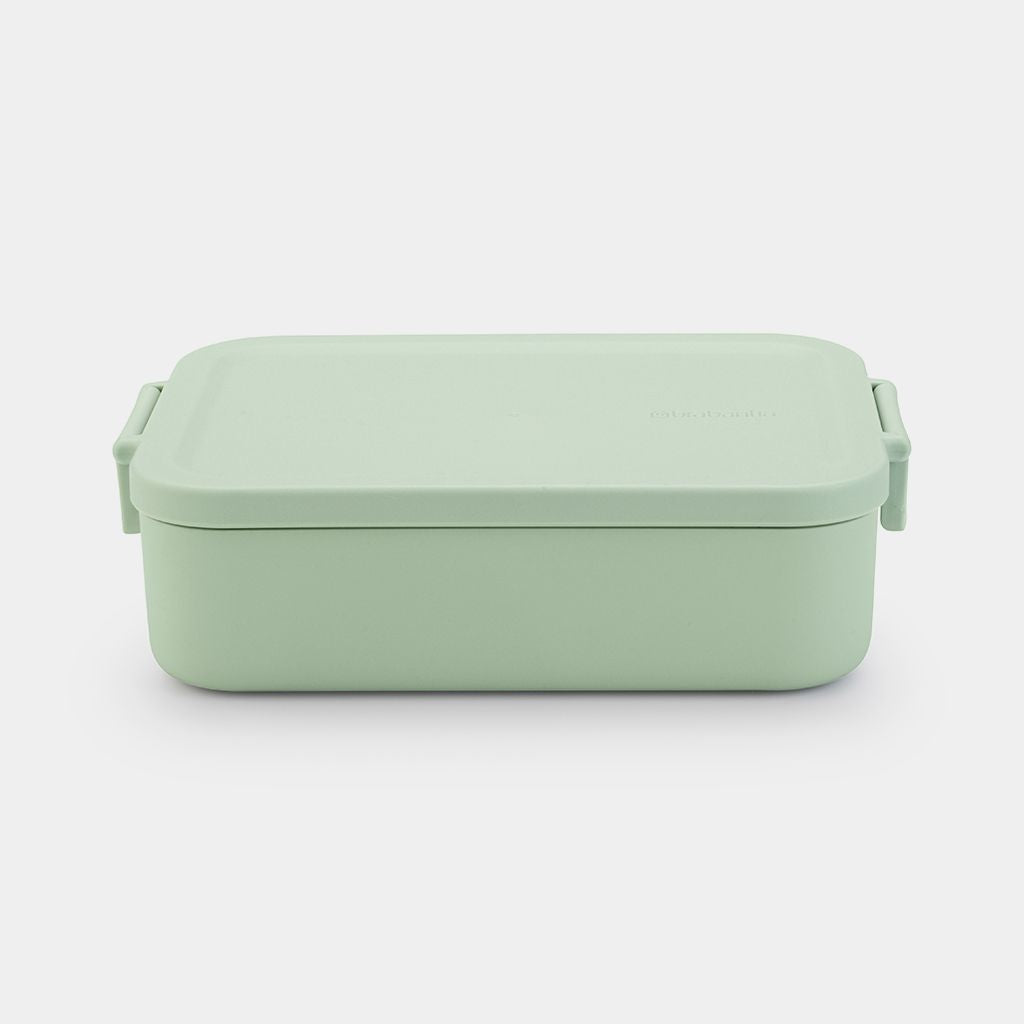 Brabantia Make & Take – Lunchbox 1,1 l, 20 × 13,5 × 5,5 cm, Kunststoff (recycelt), Hellgrün