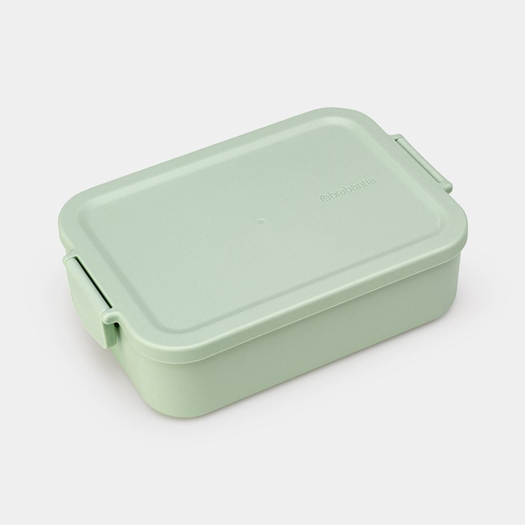 Brabantia Make & Take – Lunchbox 1,1 l, 20 × 13,5 × 5,5 cm, Kunststoff (recycelt), Hellgrün