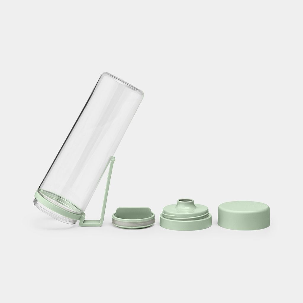 Brabantia Make & Take Trinkflasche 500 ml – Kunststoff, Schraubdeckel, Jadegrün