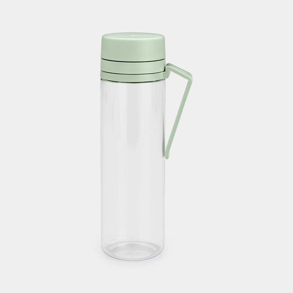 Brabantia Make & Take Trinkflasche 500 ml – Kunststoff, Schraubdeckel, Jadegrün