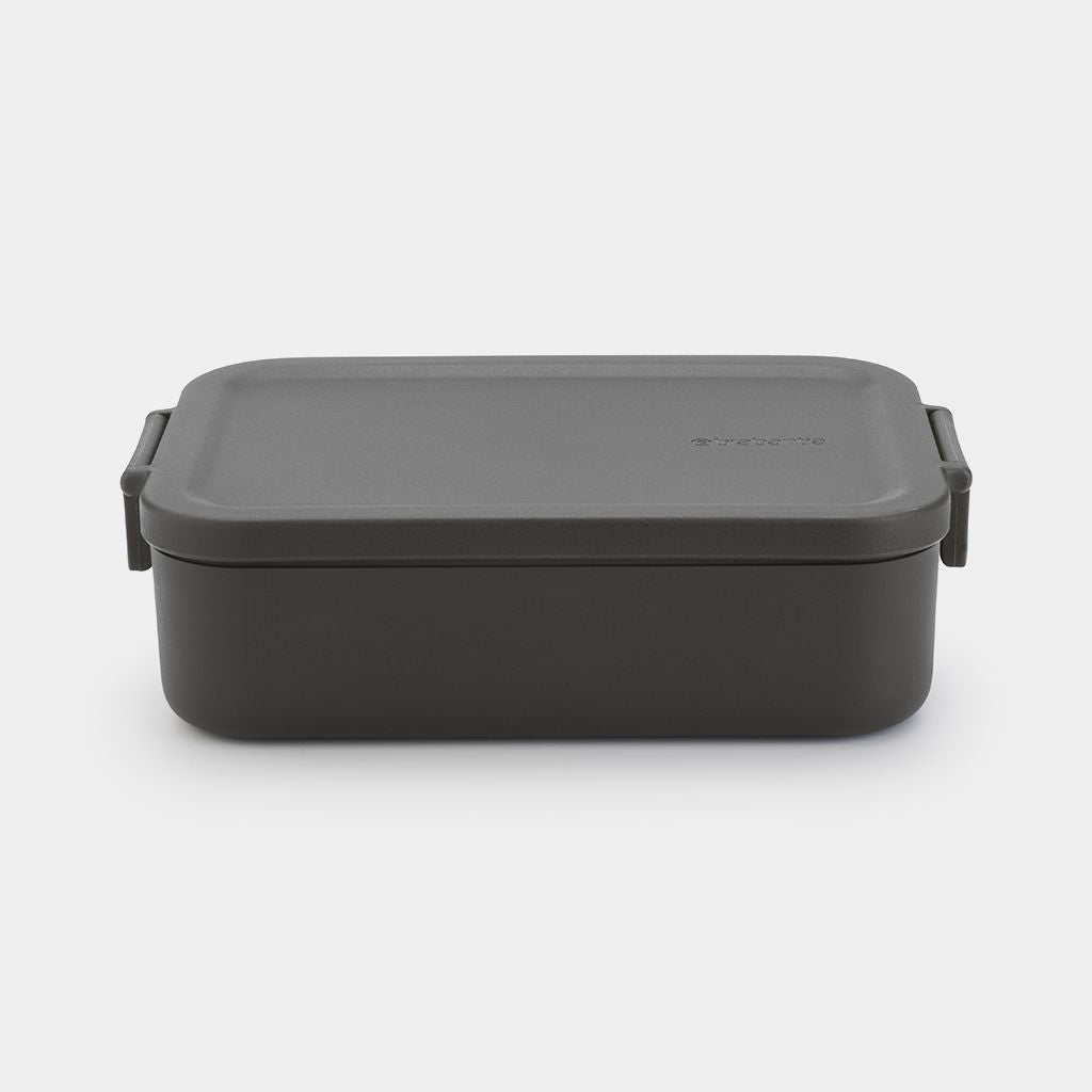Brabantia Lunchbox Make & Take – 1,1 l – dunkelgrau – Recycling-Kunststoff – 1 Stk.