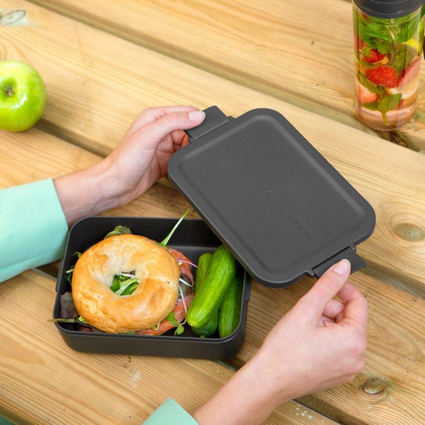 Brabantia Lunchbox Make & Take – 1,1 l – dunkelgrau – Recycling-Kunststoff – 1 Stk.