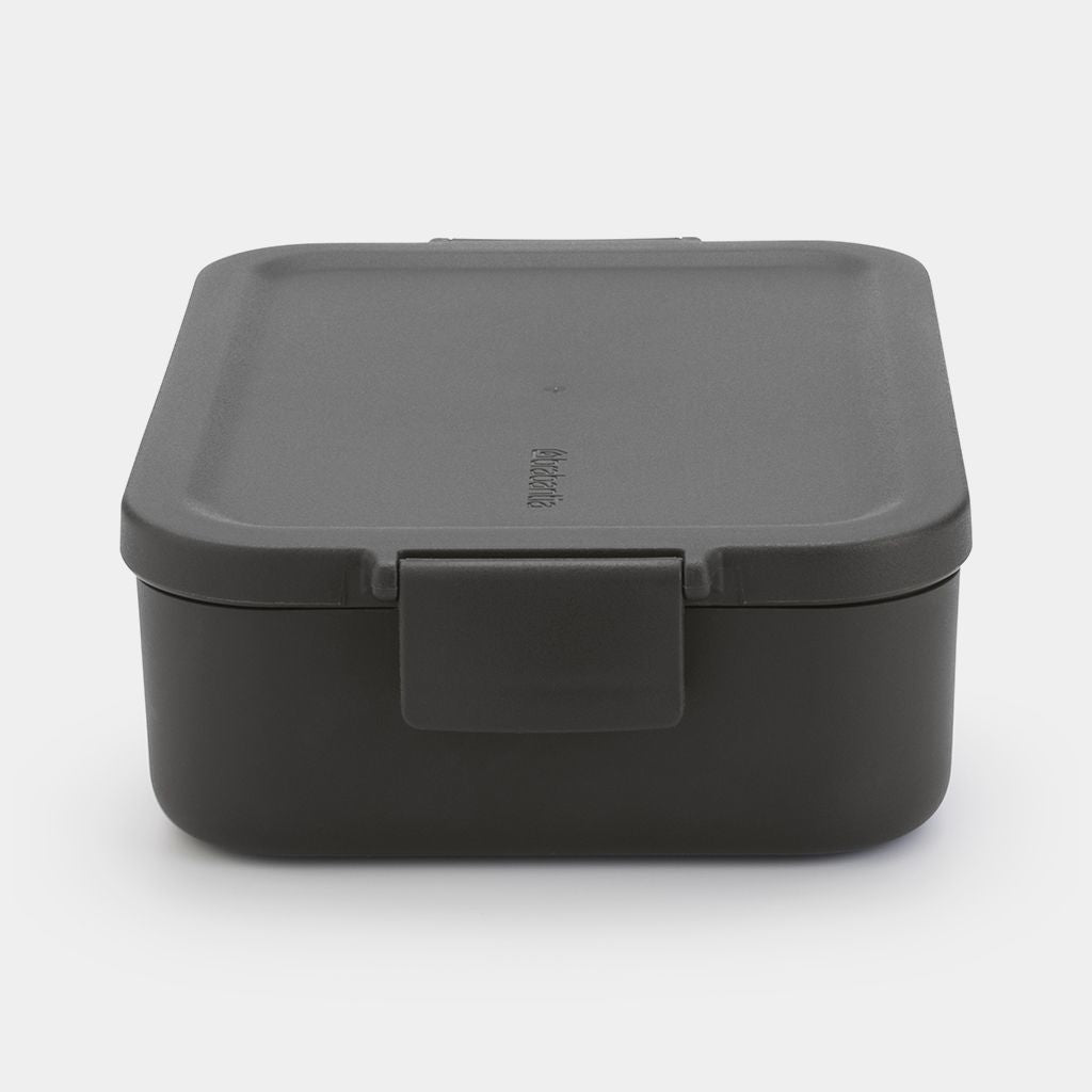 Brabantia Lunchbox Make & Take – 1,1 l – dunkelgrau – Recycling-Kunststoff – 1 Stk.