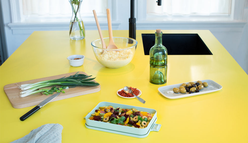 Brabantia Make & Take – Lunchbox 1,1 l, 25,5 × 16,6 × 3,7 cm, Kunststoff, Jade