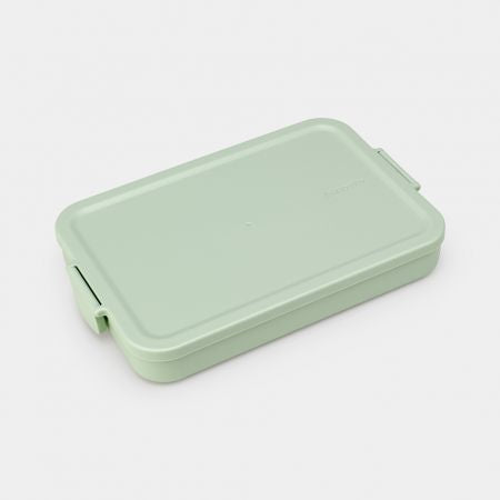 Brabantia Make & Take – Lunchbox 1,1 l, 25,5 × 16,6 × 3,7 cm, Kunststoff, Jade