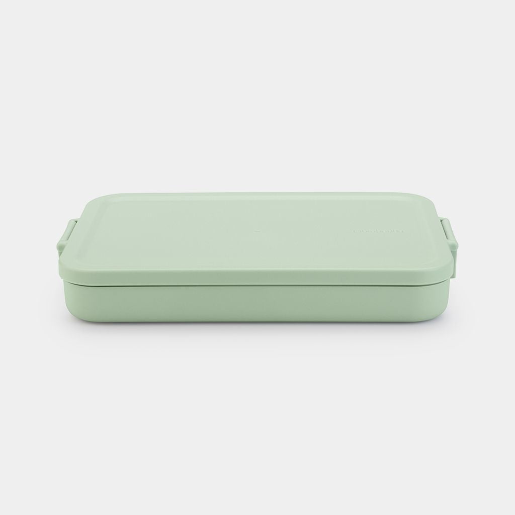 Brabantia Make & Take – Lunchbox 1,1 l, 25,5 × 16,6 × 3,7 cm, Kunststoff, Jade