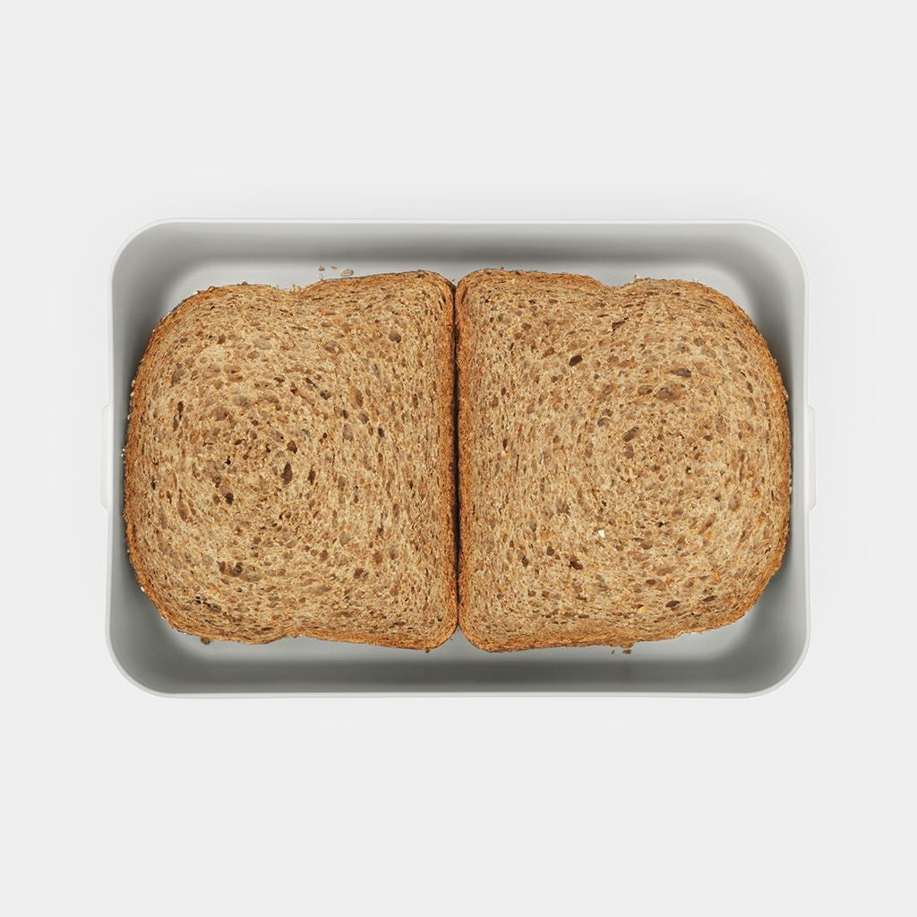 Brabantia Make & Take – Lunchbox 2 l, 25,5 × 16,7 × 6 cm, Kunststoff, Hellgrau