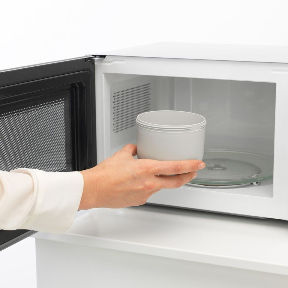 Brabantia Müeslischale Make & Take – 500 ml, Ø 11 cm, H 11,1 cm, Kunststoff, mit Deckel, spülmaschinenfest