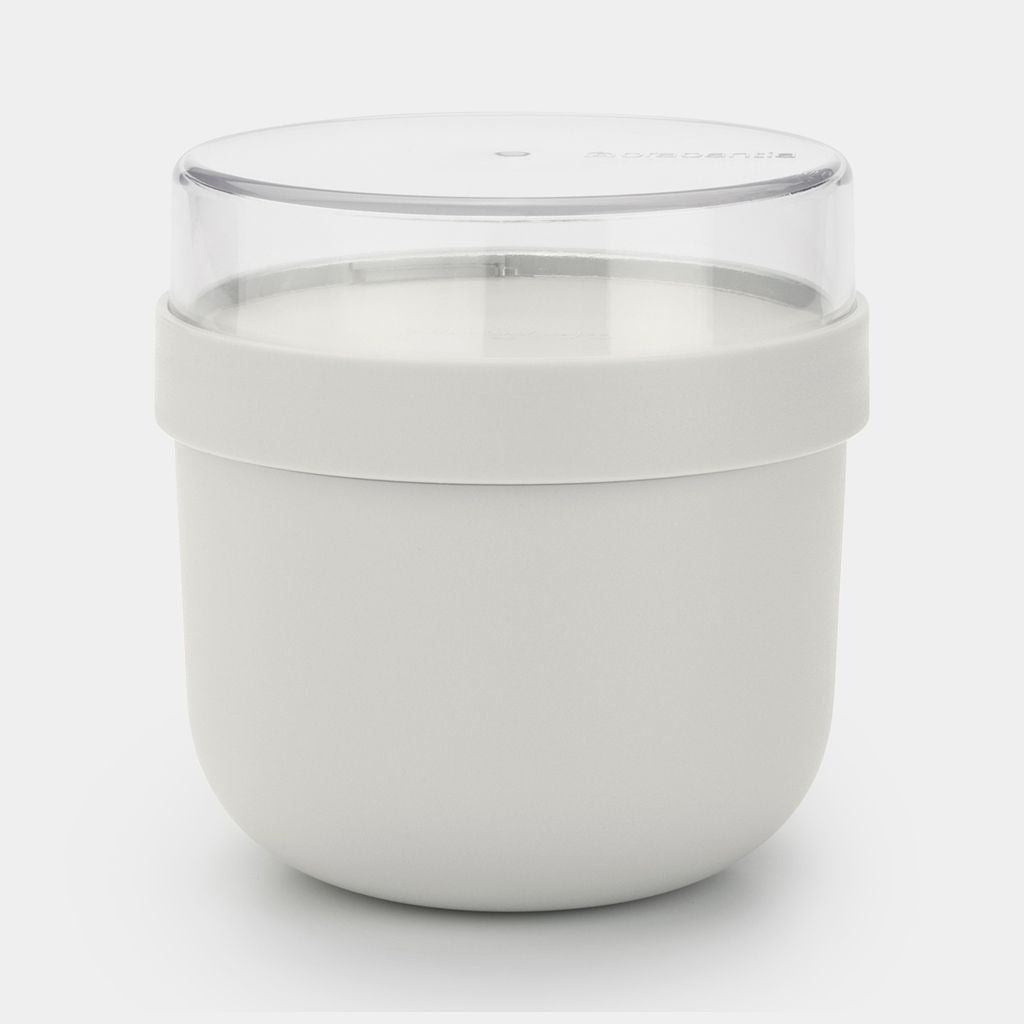 Brabantia Müeslischale Make & Take – 500 ml, Ø 11 cm, H 11,1 cm, Kunststoff, mit Deckel, spülmaschinenfest