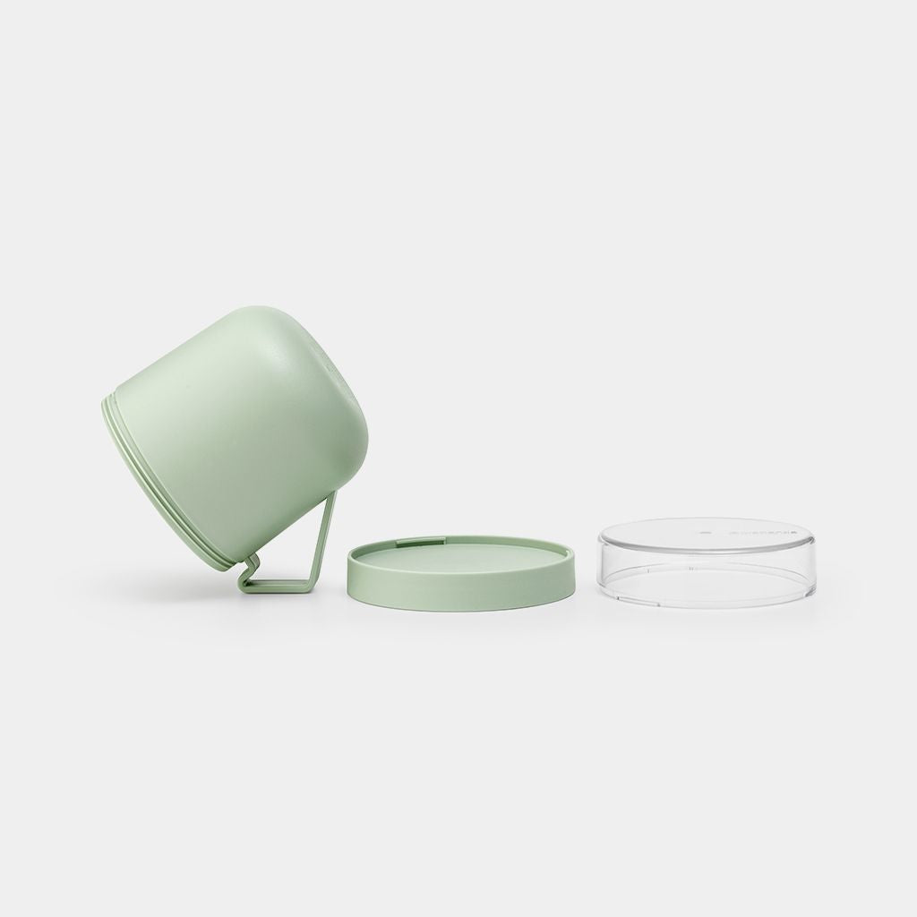 Brabantia Suppentasse Make & Take – 600 ml, 13 × 11 × 13 cm, Kunststoff, mit Deckel, spülmaschinenfest