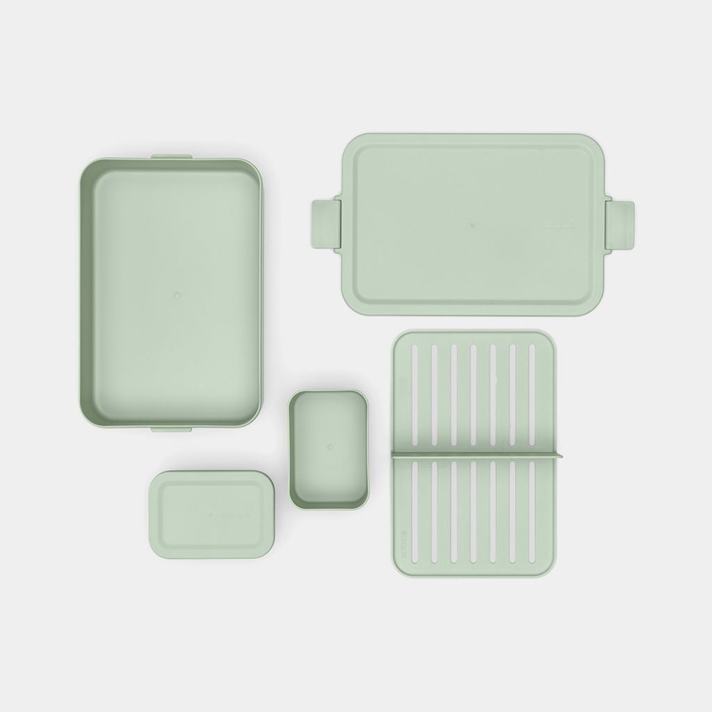 Brabantia Make & Take – Lunchbox 2 l, 25,5 × 16,7 × 6,2 cm, Kunststoff, Hellgrün