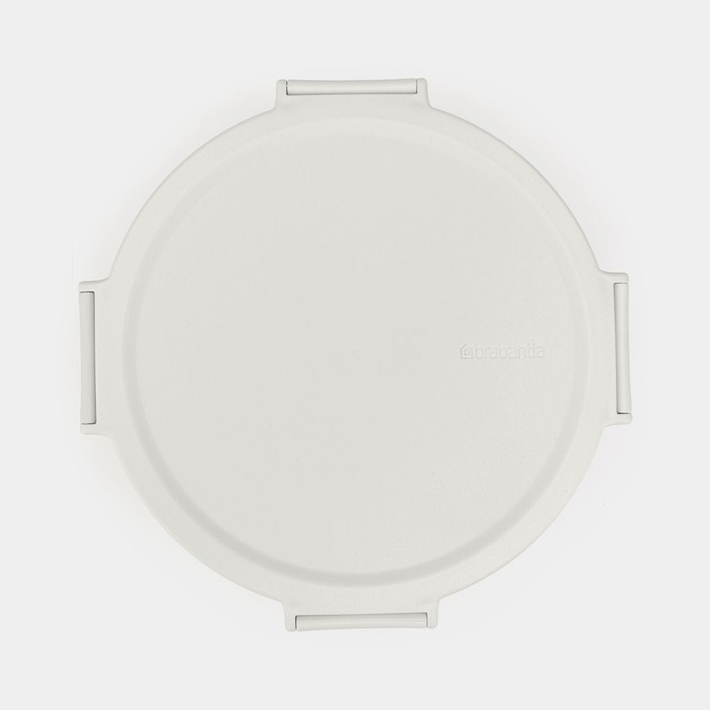 Brabantia Lunchbox 1 l, Ø 21,5 × 6 cm, Kunststoff, Hellgrau
