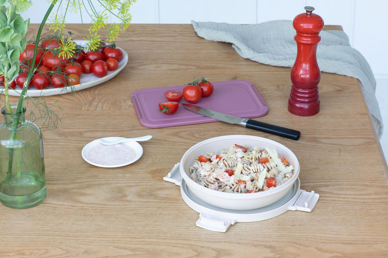 Brabantia Lunchbox 1 l, Ø 21,5 × 6 cm, Kunststoff, Hellgrau