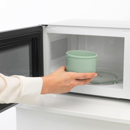 Brabantia Müeslischale Make & Take – 500 ml, Ø 11,0 cm, H 11,1 cm, Kunststoff, mit Deckel, spülmaschinenfest