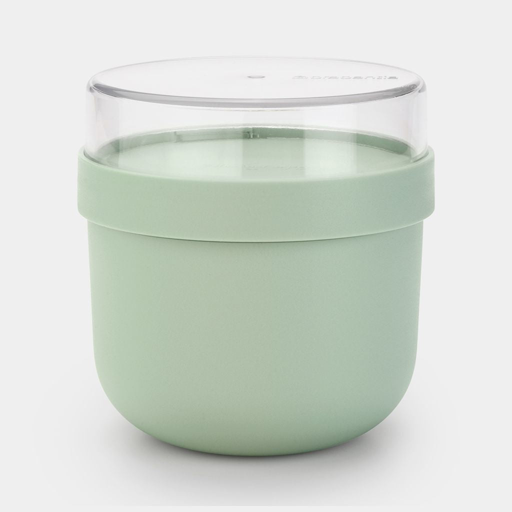 Brabantia Müeslischale Make & Take – 500 ml, Ø 11,0 cm, H 11,1 cm, Kunststoff, mit Deckel, spülmaschinenfest