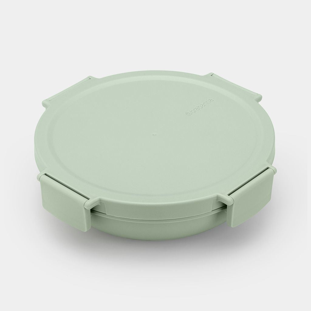 Brabantia Brotdose Make & Take – 1 l, Ø 21,5 cm, Kunststoff, mit Deckel, spülmaschinenfest, auslaufsicher