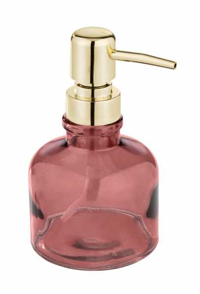 Wenko Atessa Seifenspender – Glas, Altrosa, 200 ml