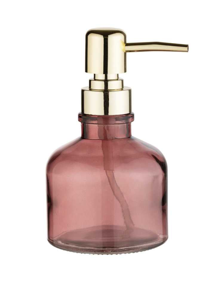 Wenko Atessa Seifenspender – Glas, Altrosa, 200 ml