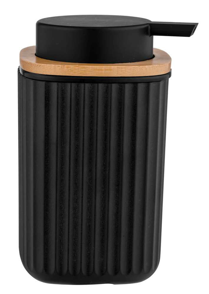 Wenko Rotello Seifenspender – Kunststoff, Schwarz, 250 ml