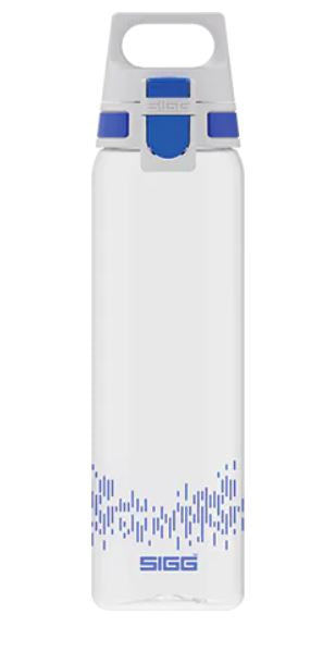 SIGG Kindertrinkflasche 750 ml – Druckknopfdeckel, Tritan, BPA-frei, Blau