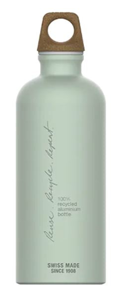 SIGG My Planet Repeat Trinkflasche 600 ml – Recycling-Aluminium, Schraubdeckel, Olivgrün