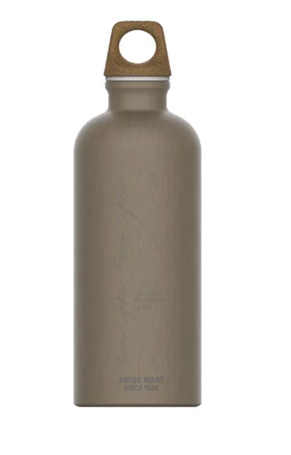 SIGG My Planet Lighter Kindertrinkflasche 600 ml – BPA-frei, Recycling Aluminium, Braun