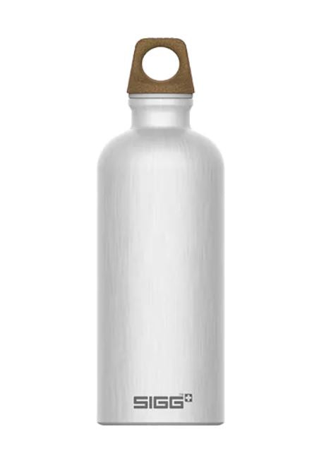SIGG My Planet Path Trinkflasche 600 ml – Recycling-Aluminium, Schraubdeckel, Silber