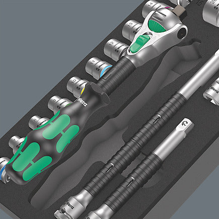 Wera 8000 B Zyklop Stecknuss-/Knarrensatz – Antrieb 3/8", 23-teilig