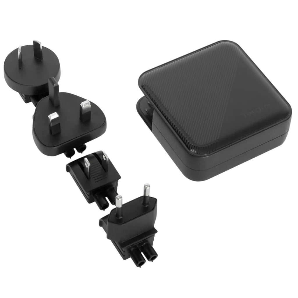 Targus APA109GL Ladegerät – 100 W, 2× USB-C + 2× USB-A, PD, GaN – für Universalgeräte