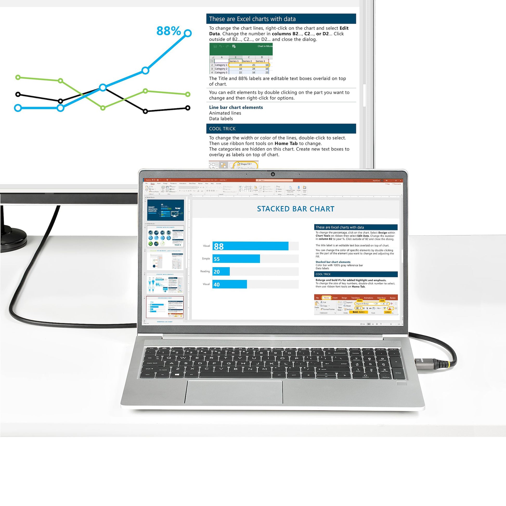 StarTech.com HDMI Kabel HDMI 2.1 8K 60 Hz – 0,5 m – HDR, ARC – für Monitor, Fernseher, Display